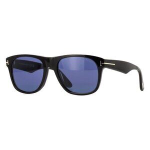 New TOM FORD Marlon-02 Black Square FT1284/S 01V Sunglasses Women